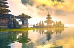 Pura Ulun Danu Bratan Temple In Bali, Indonesia Stock Photo