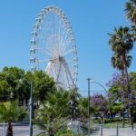 Giant Ferris Wheel Operating In The City Of Malaga Stock Photo