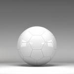 3d Football Isolated On Background Stock Photo