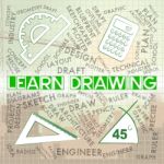 Learn Drawing Shows Training Study And Schooling Stock Photo