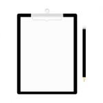 Clipboard And Pencil  Illustration Stock Photo