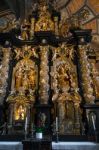 Interior View Of St. Wolfgang Parish And Pilgrimage Church Stock Photo