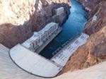 View Of Hoover Dam Stock Photo