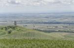 The Ancient Ruined Tower Of Montecorvino Stock Photo