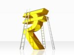 Indian Rupee Concept Stock Photo