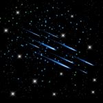 Meteor In The Night Sky Stars  Background Stock Photo