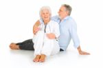 Loving Elder Couple Stock Photo