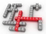 Marketing Strategy Related Words Stock Photo