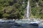 Thunder Creek Falls Stock Photo