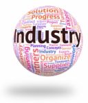 Industry Word Represents Wordcloud Industrialized And Text Stock Photo