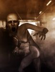 Creepy Evil Stare At Camera,3d Illustration Art Background Stock Photo