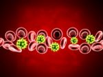  Red Blood Cells With Wain Stock Photo