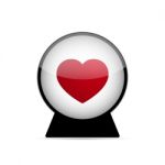  Love Heart Dome Illustration Stock Photo