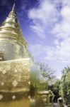 Wat Phra Singh Temple Chiang Mai Thailand Stock Photo