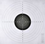 Blank Target  For Shooting Competition Stock Photo