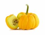 Pumpkin Isolated On The White Background Stock Photo