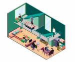 Illustration Of Info Graphic Interior  Room Concept Stock Photo