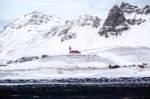 View Of The Church At Vik Iceland Stock Photo