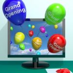 Balloons With Grand Opening Word Stock Photo