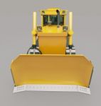 Heavy Crawler Bulldozer Stock Photo