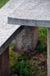 Stone Picnic Table 1 Stock Photo