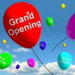 Grand Opening Balloons Stock Photo