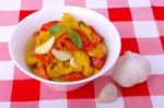 Salad Of Roasted Peppers Stock Photo