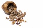 Bowl Of Peanuts Stock Photo