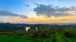 The Mountain Landscape View On Sunset At "mon Mae Tang" Phrae No Stock Photo