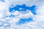 Blue Sky With Clouds Stock Photo