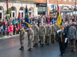 Memorial Service On Remembrance Sunday In East Grinstead Stock Photo