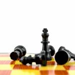 Black Chess King Stock Photo