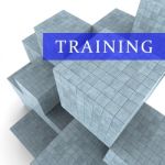 Training Blocks Indicates Teach Or Learn 3d Rendering Stock Photo