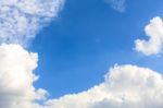 Clear Blue Sky Background Stock Photo