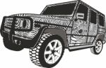 Zebra Offroad Cars Stock Photo