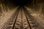 Railway Line Stock Photo