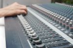 Sound Mixer Stock Photo