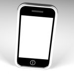 Smart Phone With Blank Screen Stock Photo