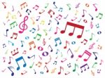 Music Notes Background Stock Photo