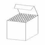 Line Drawing Of Chalk Box -simple Line Stock Photo