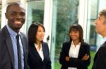 Multi Ethnic Business Team Stock Photo