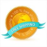 Free Shipping Tag Stock Photo