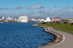 Cardiff, Wales/uk - December 26 : View Of Cardiff Bay In Wales O Stock Photo