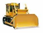 Heavy Crawler Bulldozer  Isolated Stock Photo