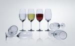 Wine In Glasses Stock Photo