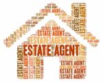 Estate Agent Means Realtors Houses And Residential Stock Photo