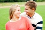 Couple Admiring Each Other Stock Photo