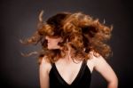 Hair Flick Stock Photo