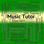 Music Tutor Meaning Audio Acoustic And Track Stock Photo