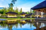 Pura Ulun Danu Bratan Temple In Bali, Indonesia Stock Photo